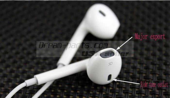 wholesale 3.5mm Stereo Headphone with Remote & Mic for Apple iPhone 5 5G 4 4s iPod,#AS3-