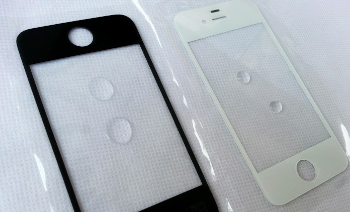 iphone front glass make water stick along