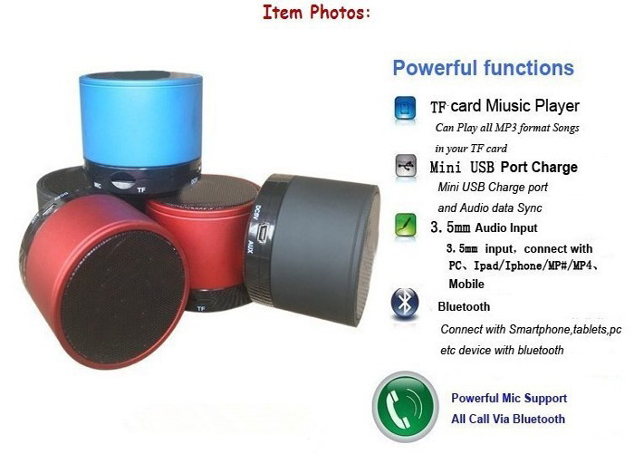 Portable Wireless Mini Bluetooth Speaker Support Handfree Calling and TF Card