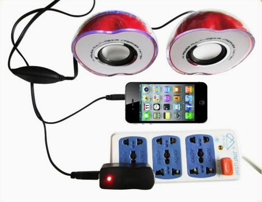 Portable Speaker, HIFI USB MP3 Mini Speaker, Stereo MP3 Player Amplifier Loudspeaker