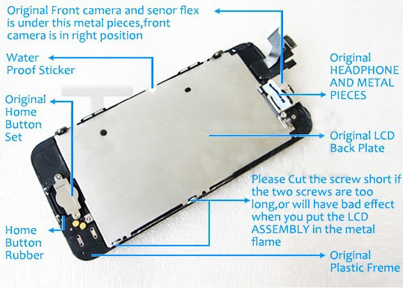 LCD parts detail