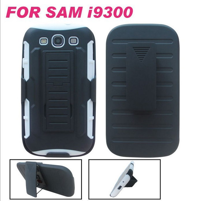 Samsung i9300 Combo Mobile phone shell protective sleeve clip bracket sets
