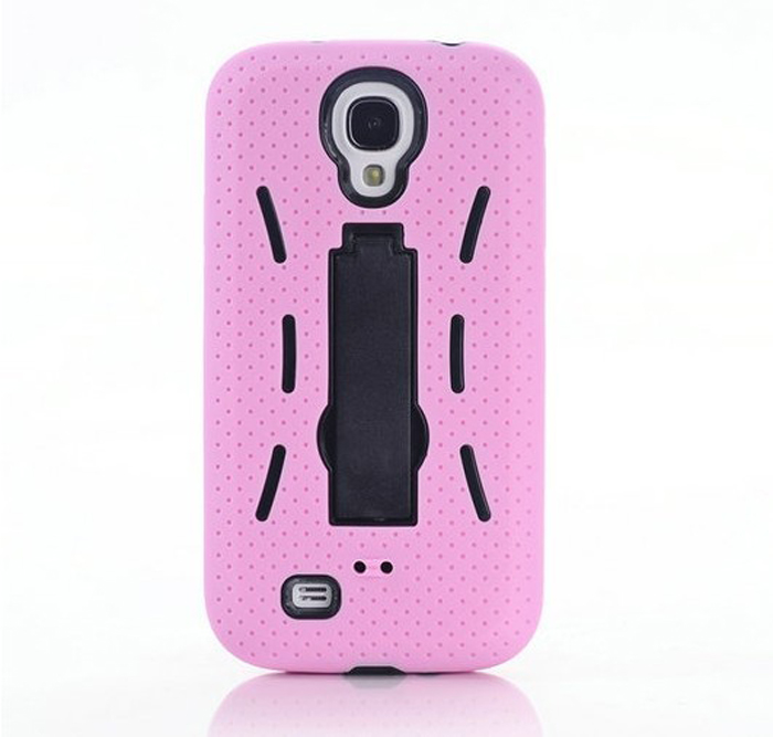 Samsung S4 i9500 phone shell protective sleeve robot three in one PC + silicone protective shell