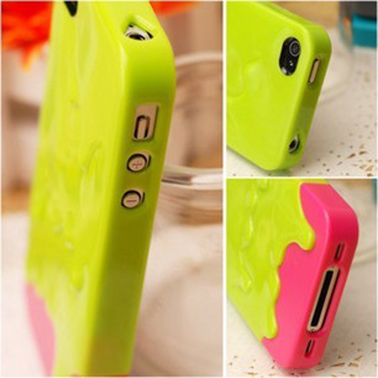 Melting ice cream lovers new mobile phone models in combination monocoque shell Apple phone shell