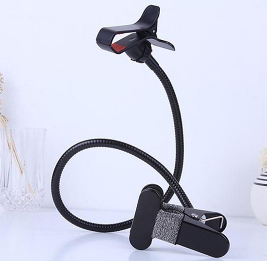 Universal multifunctional sing and double clip stand bedside phone holder