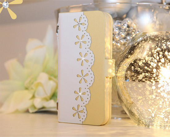 iphone5S Apple phone shell protective sleeve lace pastoral holster 5S