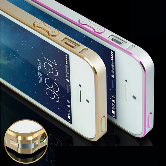 Apple iPhone5 hippocampus iphone5S color buckle 0.7mm metal frame metal frame 5S