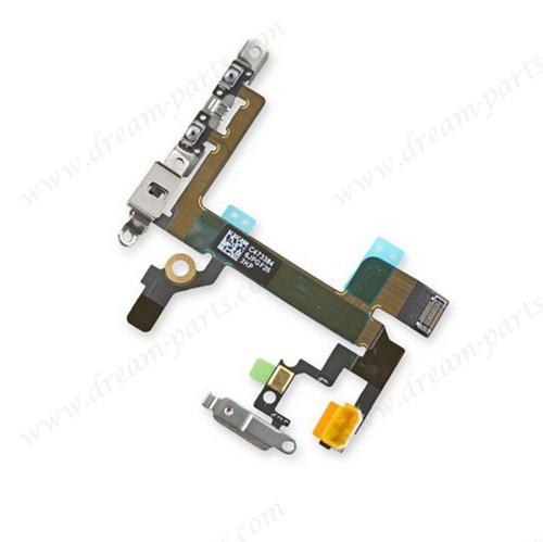 Wholesale Original Power Mute Volume Button Swith Connector Flex Cable Ribbon iPhone 5s