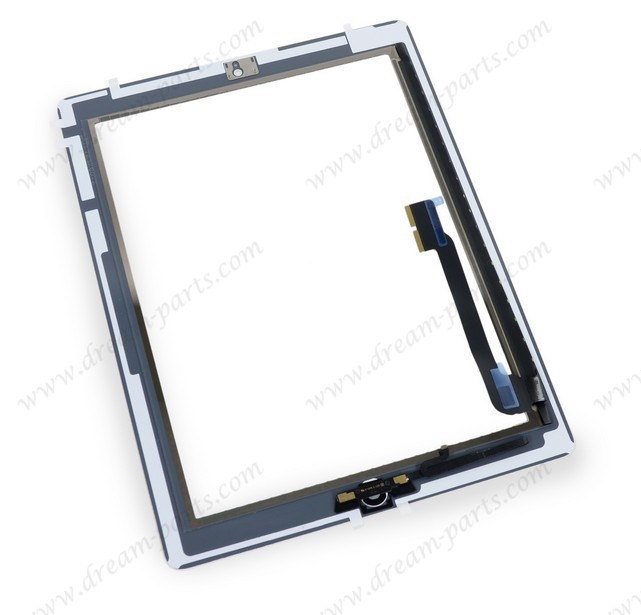 For Apple iPad 4th Gen Front Panel Glass Assembly