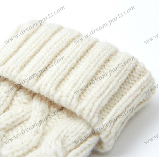 Wool gloves female touch screen winter wool thickened warm gloves knitted