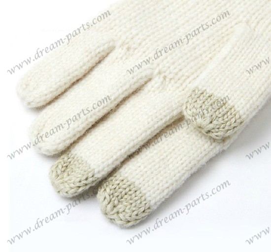 Wool gloves female touch screen winter wool thickened warm gloves knitted